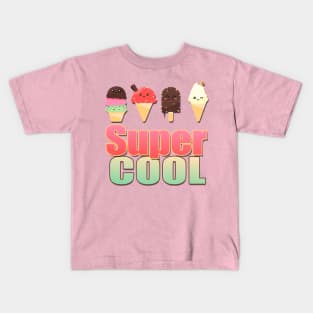 Super Cool Kawaii Ice creams Kids T-Shirt